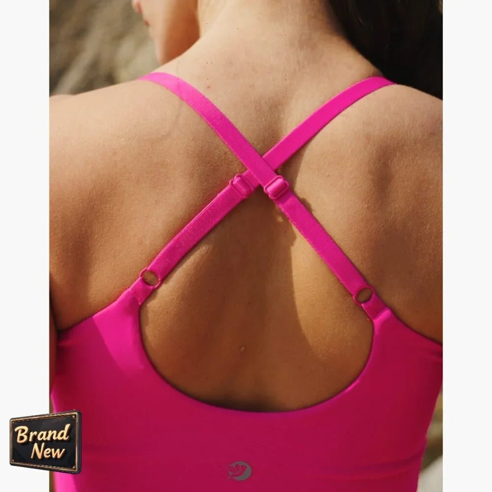 Large Athletic Romper with Tummy Control, UPF 50+, Side Pockets